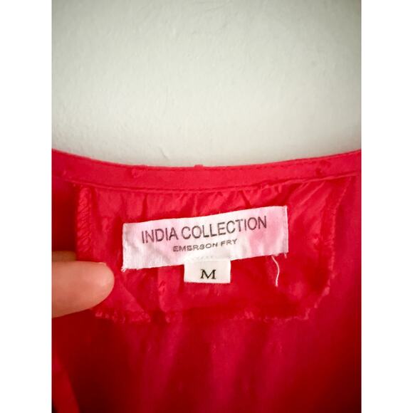 Emerson Fry | India Collection | Antoinette Top | Red Swiss Dots | Sz M - Picture 7 of 11